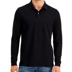 Club Room Performance Mens Solid Stretch Polo Created For Macy’s Sz XL Black